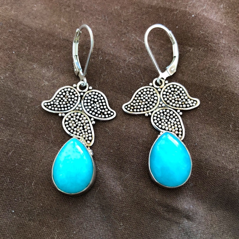 Sterling and turquoise earrings